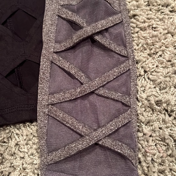 (2) Justice Leggings 14/16 Long and Cropped - Picture 5 of 7